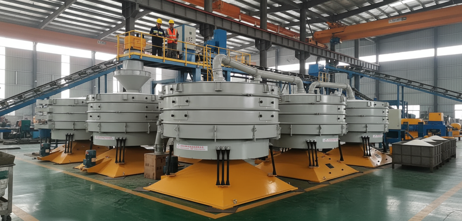 PVC粉末又“抱團(tuán)”停機(jī)？銀星圓形搖擺篩一招破解，效率提升超60%